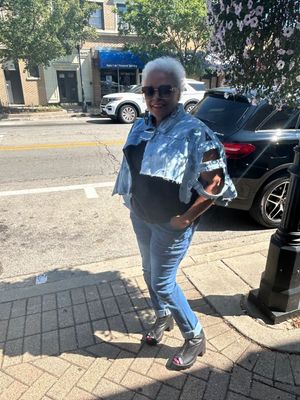 Snap Out of It Denim Crop Poncho