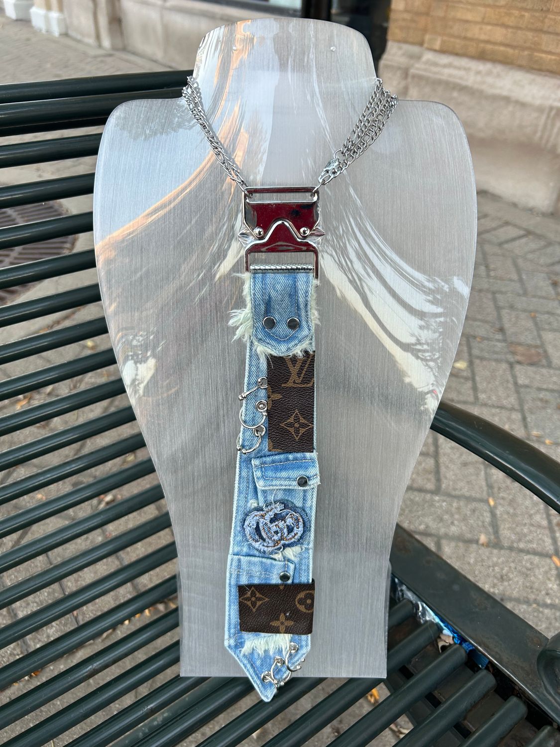 Denim Chain Neckties