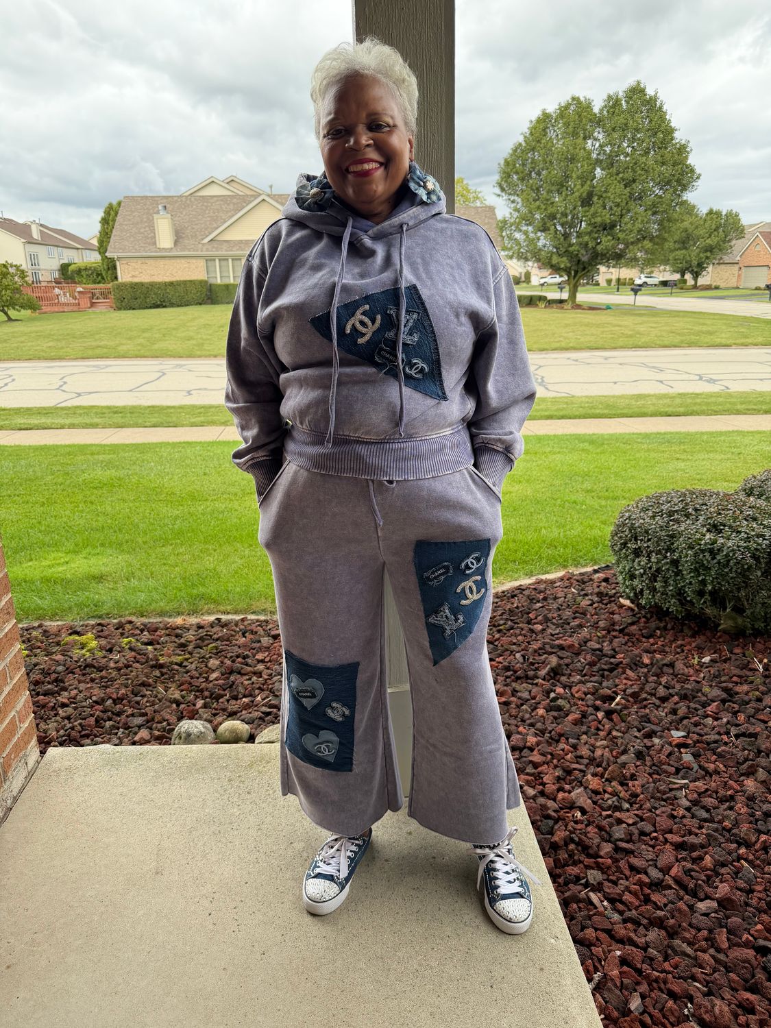 All Kinds of Patches Jogging Set