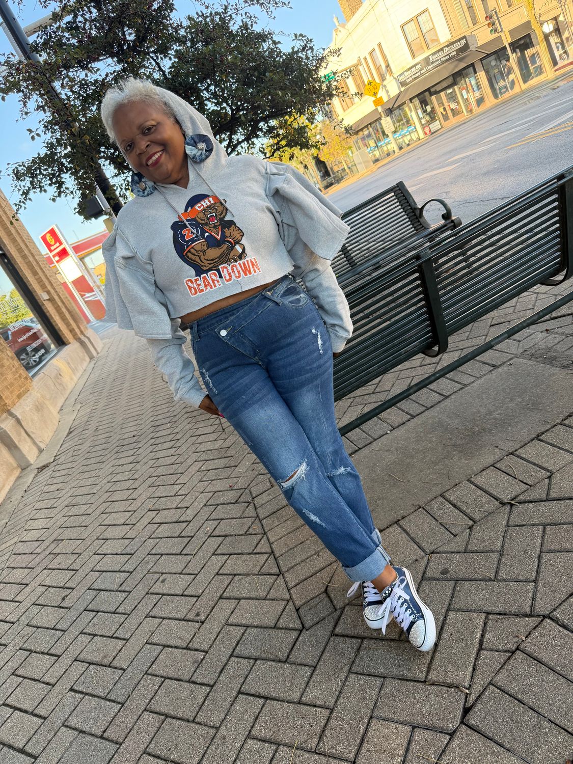 Bears Crop Hoodie