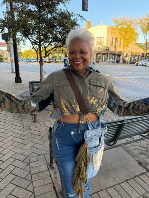 Vintage Crop Jacket - Dark Olive
