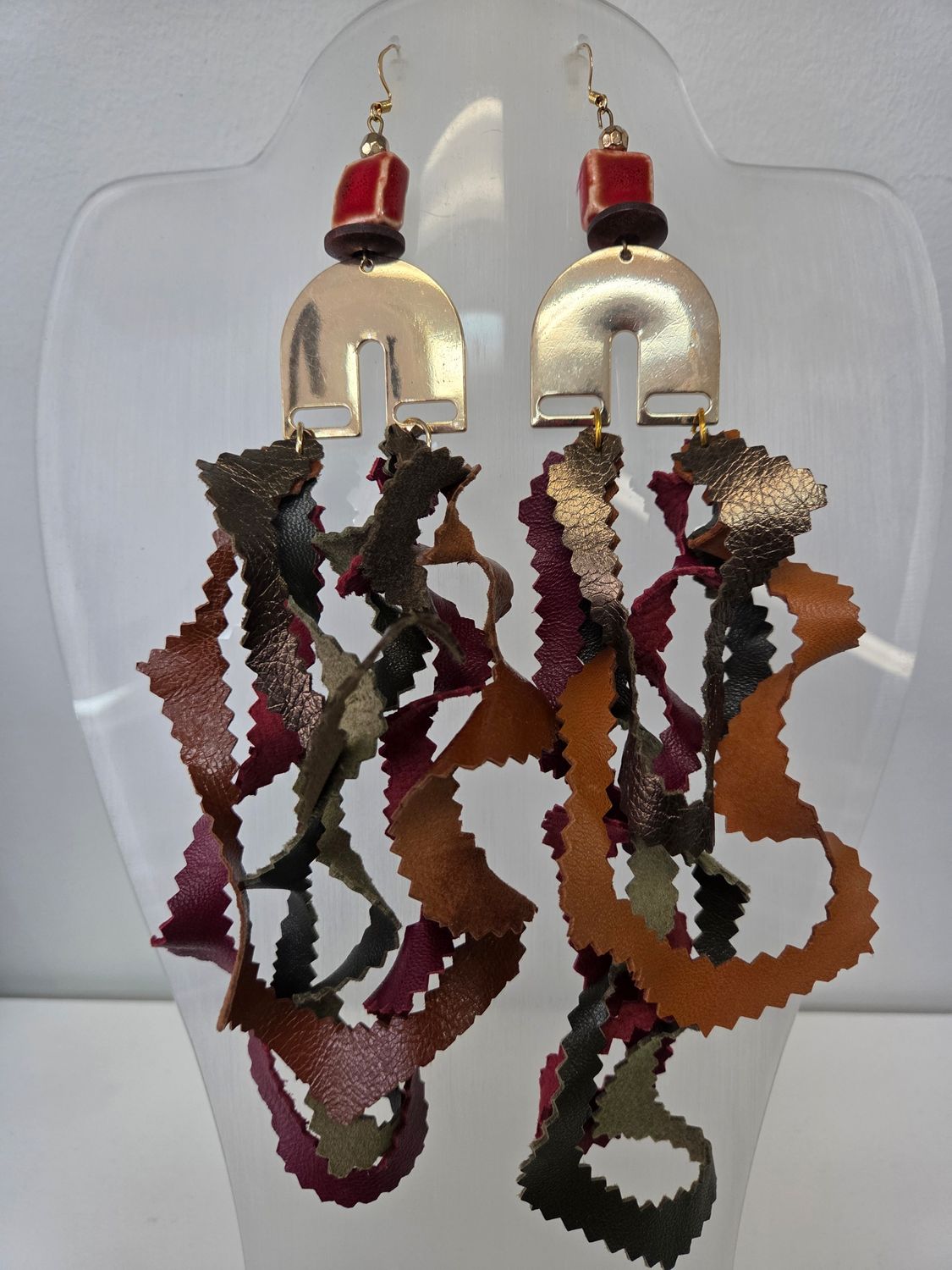 Genuine Leather Earrings
