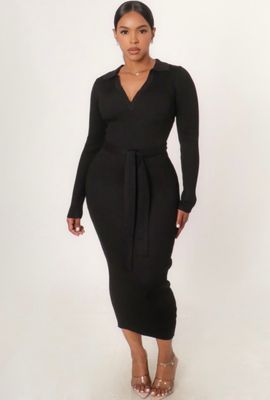 Ribbed Knit Bodycon Dress