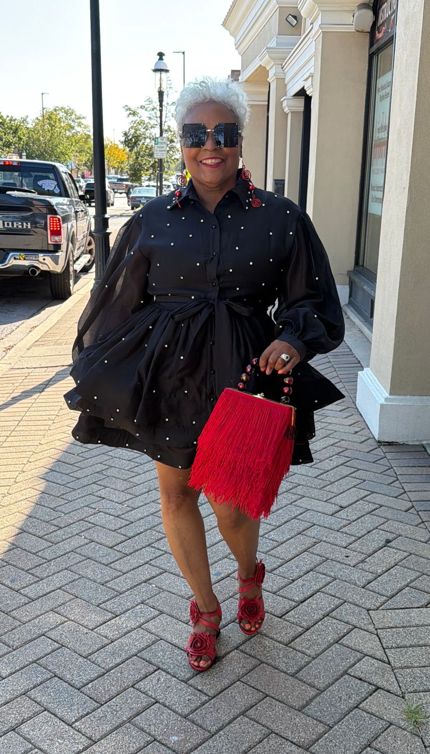 Embellished Rhinestone Dress