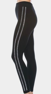 Side Bling Black Leggings