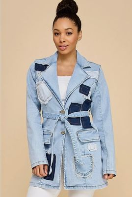 Denim Patchwork Jacket
