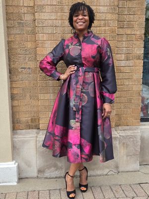 Floral Button Down Dress
