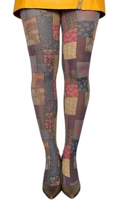 African Patchwork Tights