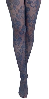 Blue Flower Tights
