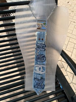 Denim Chain Neckties