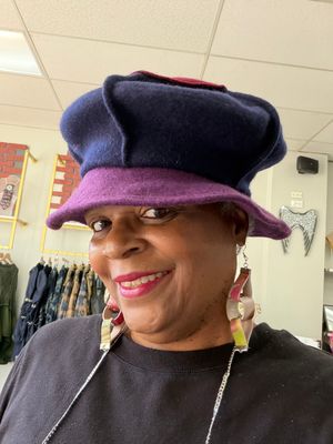 Navy &amp; Purple Hat