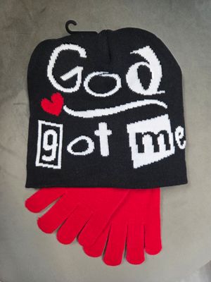 God Got Me Hat/Glove Set