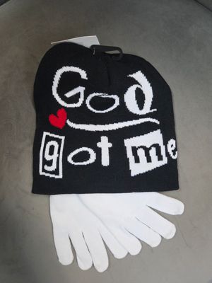 God Got Me Hat/Glove Set