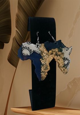 Continent of Africa Earrings