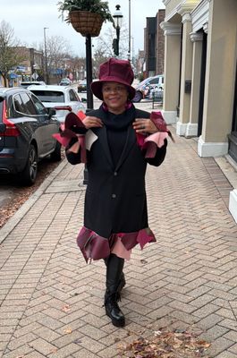 Leather Accent Blazer