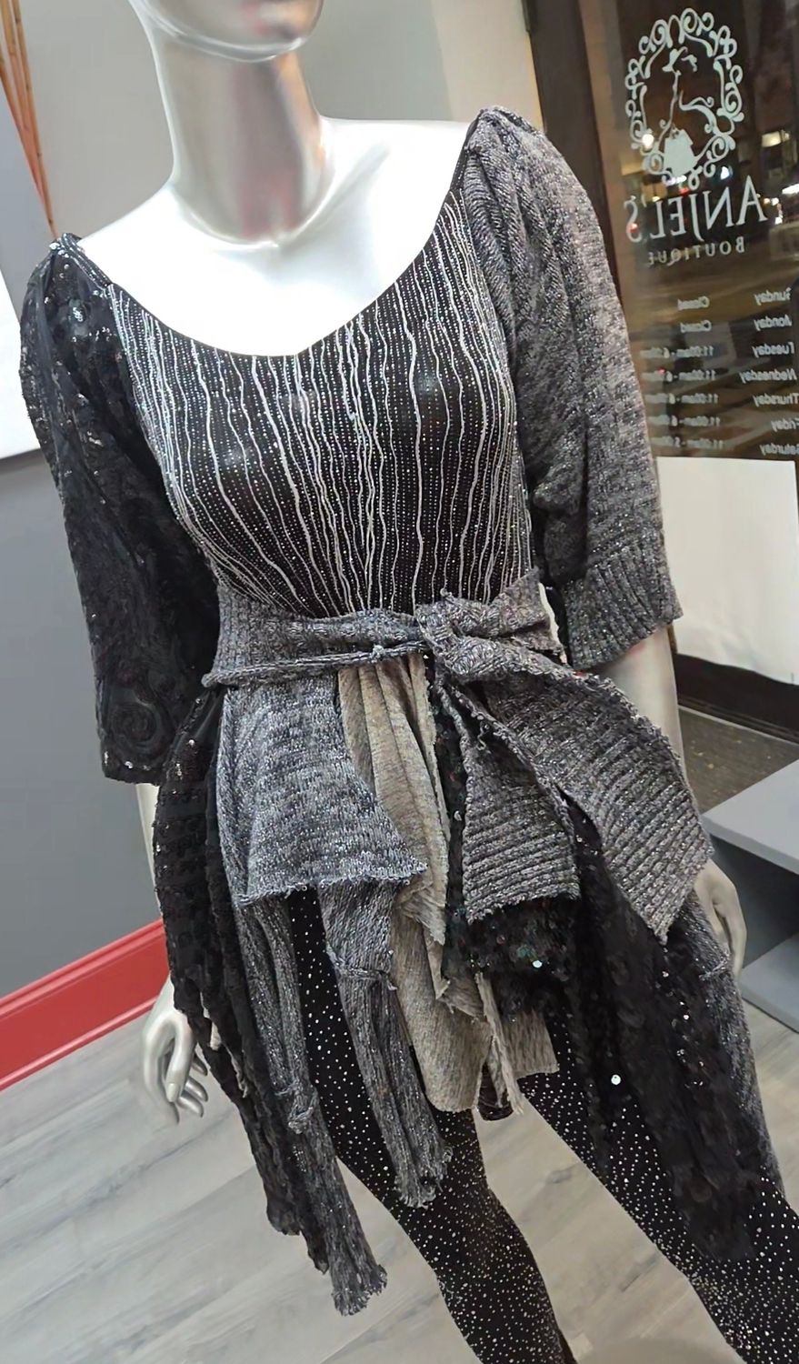 Repurposed Sequin Peplum