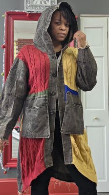 Colorblock Oversize Duster