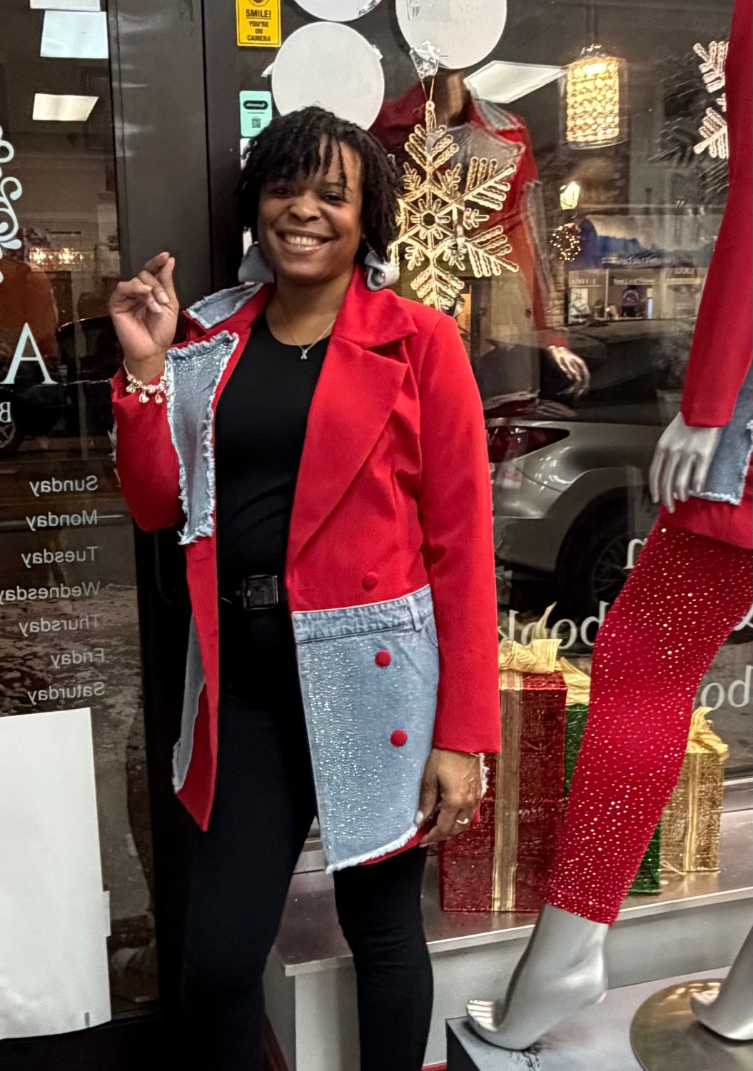 Denim Accent Blazers