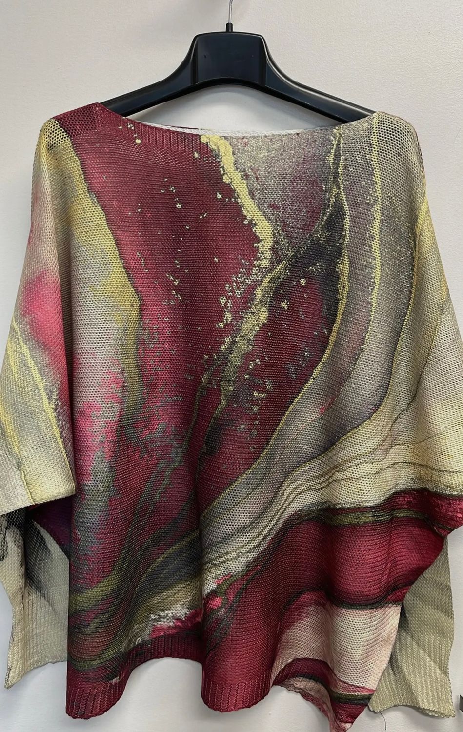 Burgundy Tie Dye Sweater