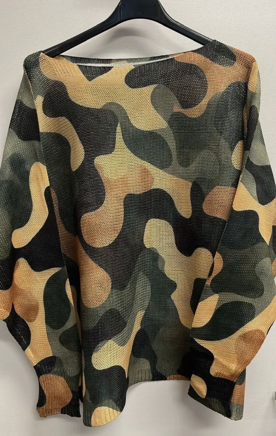 Olive Camo Sweater
