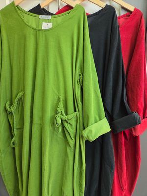 Big Pocket Corduroy Dress