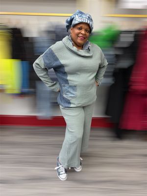 Smoke Grey Reyana Crop Pant