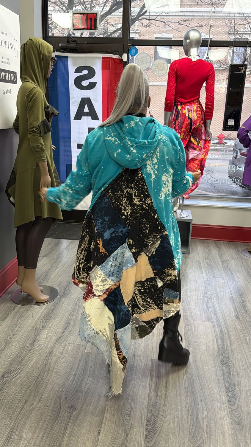 Draped Tie Dye Sweatshirts