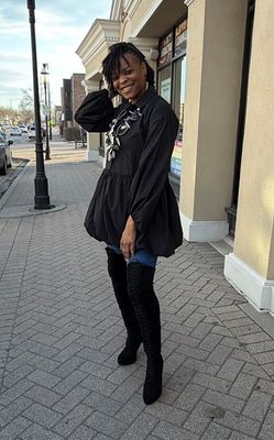 Bubble Hem Shirt Dress