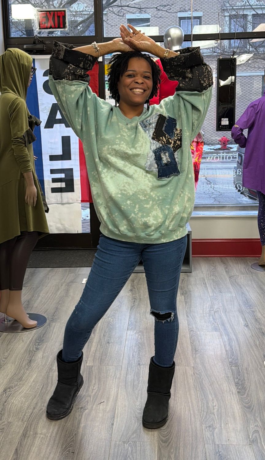 Tie Dye Distressed Sweatshirts