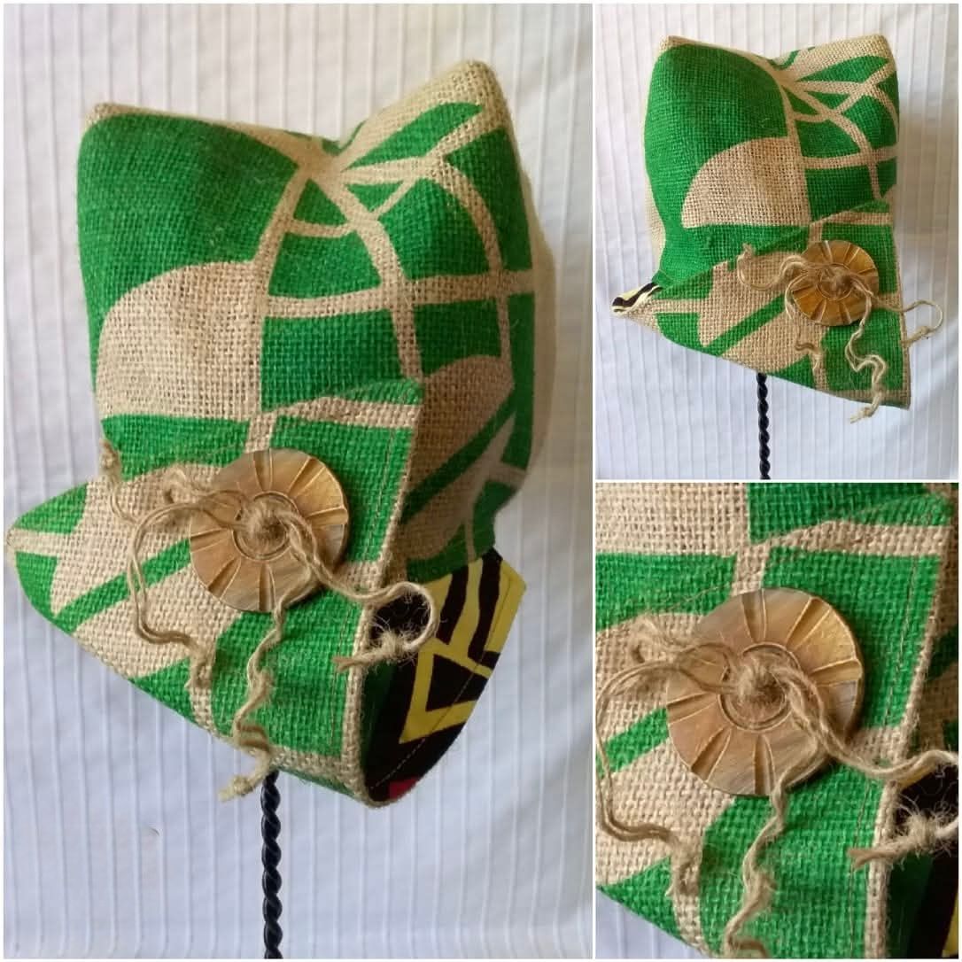 Stef-N-Ty Green Natural Hat