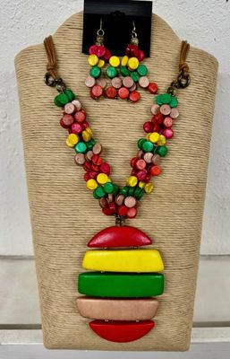 Rastafarian Necklace Set