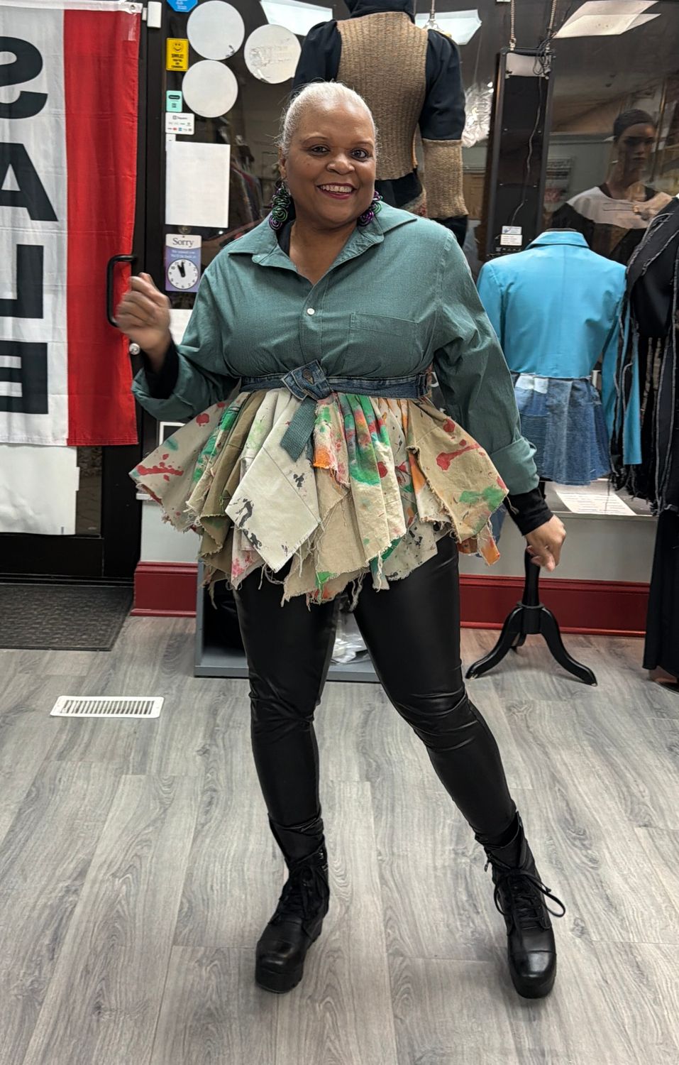 Menswear Painted Peplum