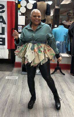 Menswear Painted Peplum