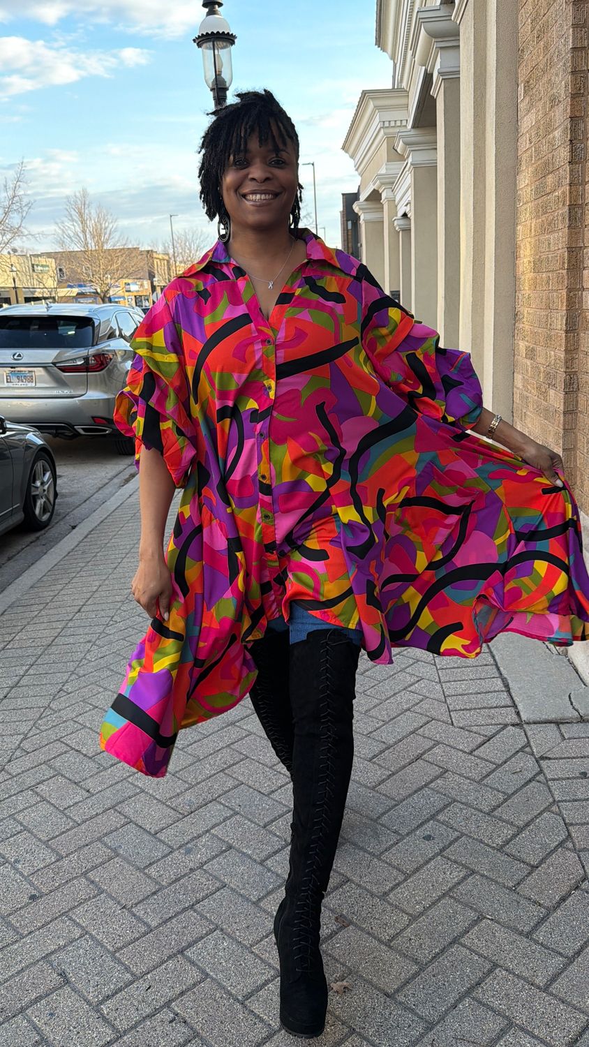 Flow With Me Colorful Dress