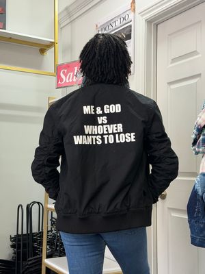 Me &amp; God Bomber Jacket