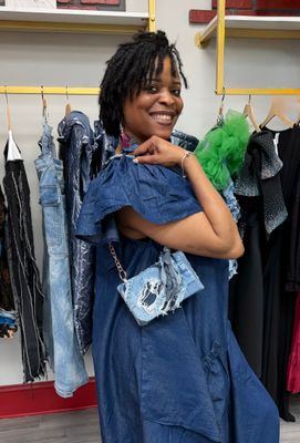 Handmade Denim Clutch