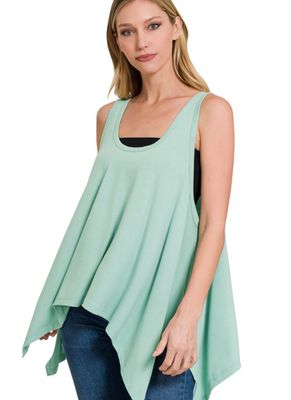 Turquoise Shark Bite Top
