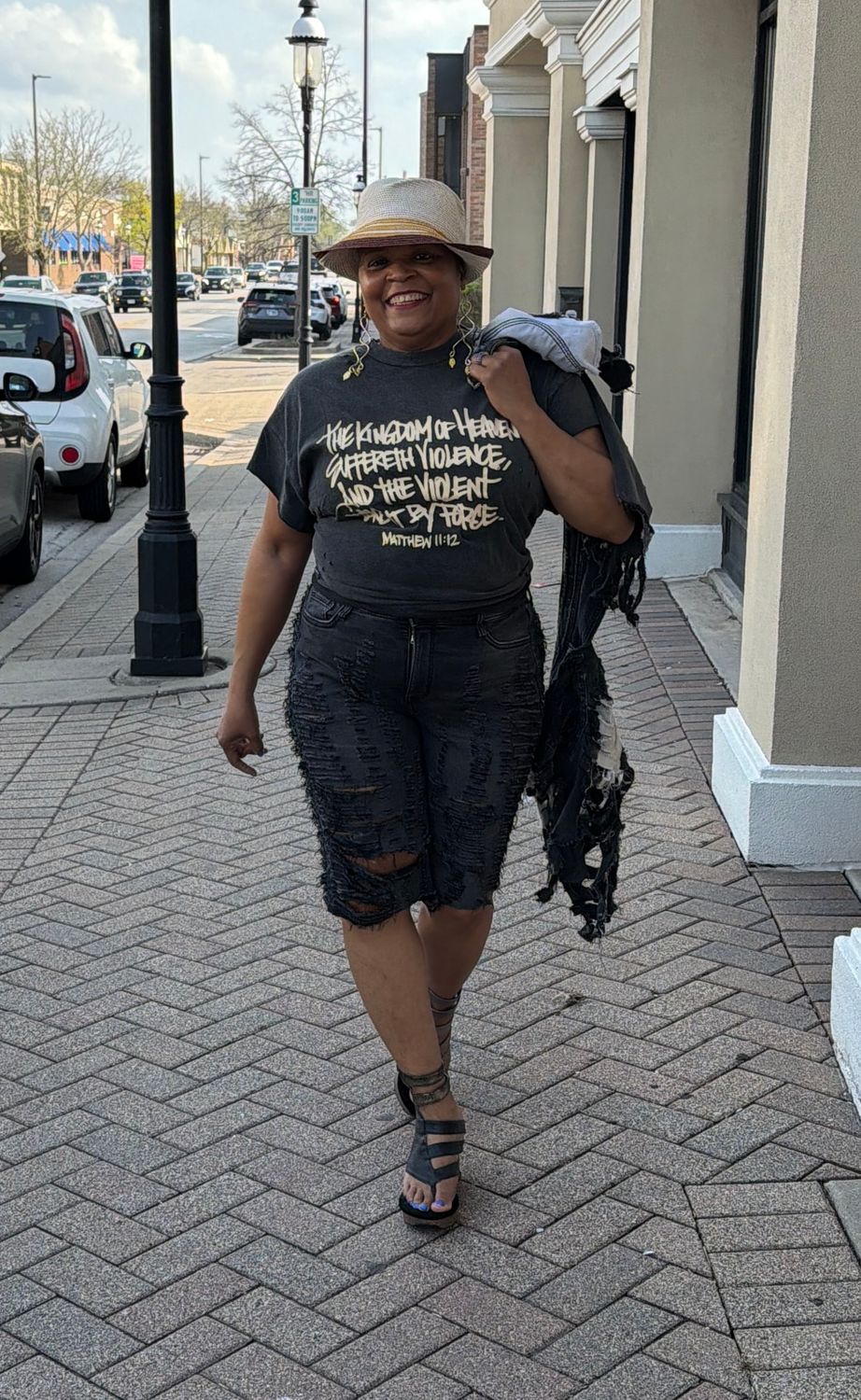 Denim Distressed Shorts