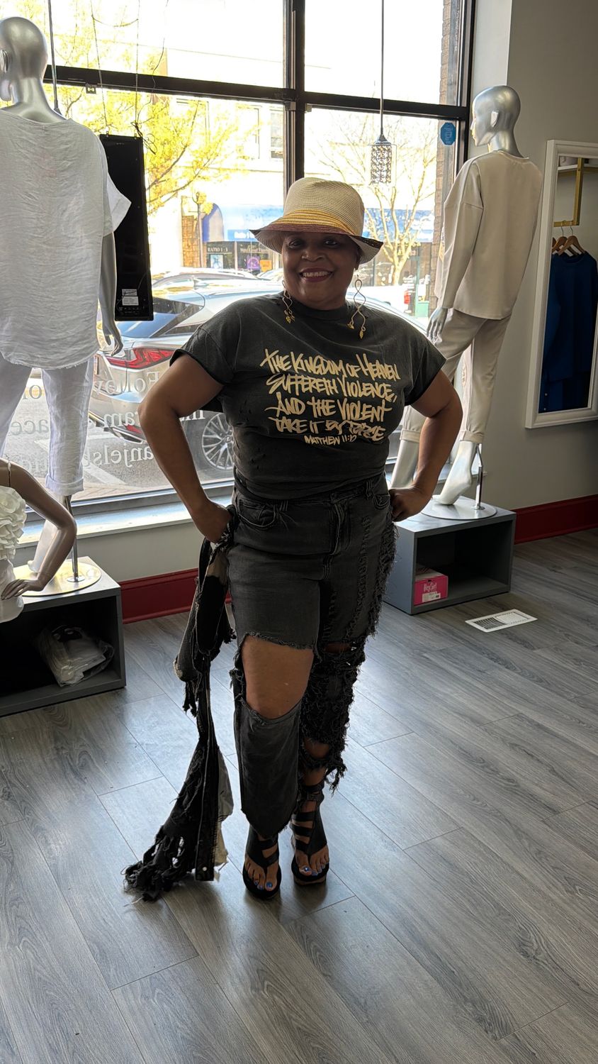 Denim Distressed Jeans