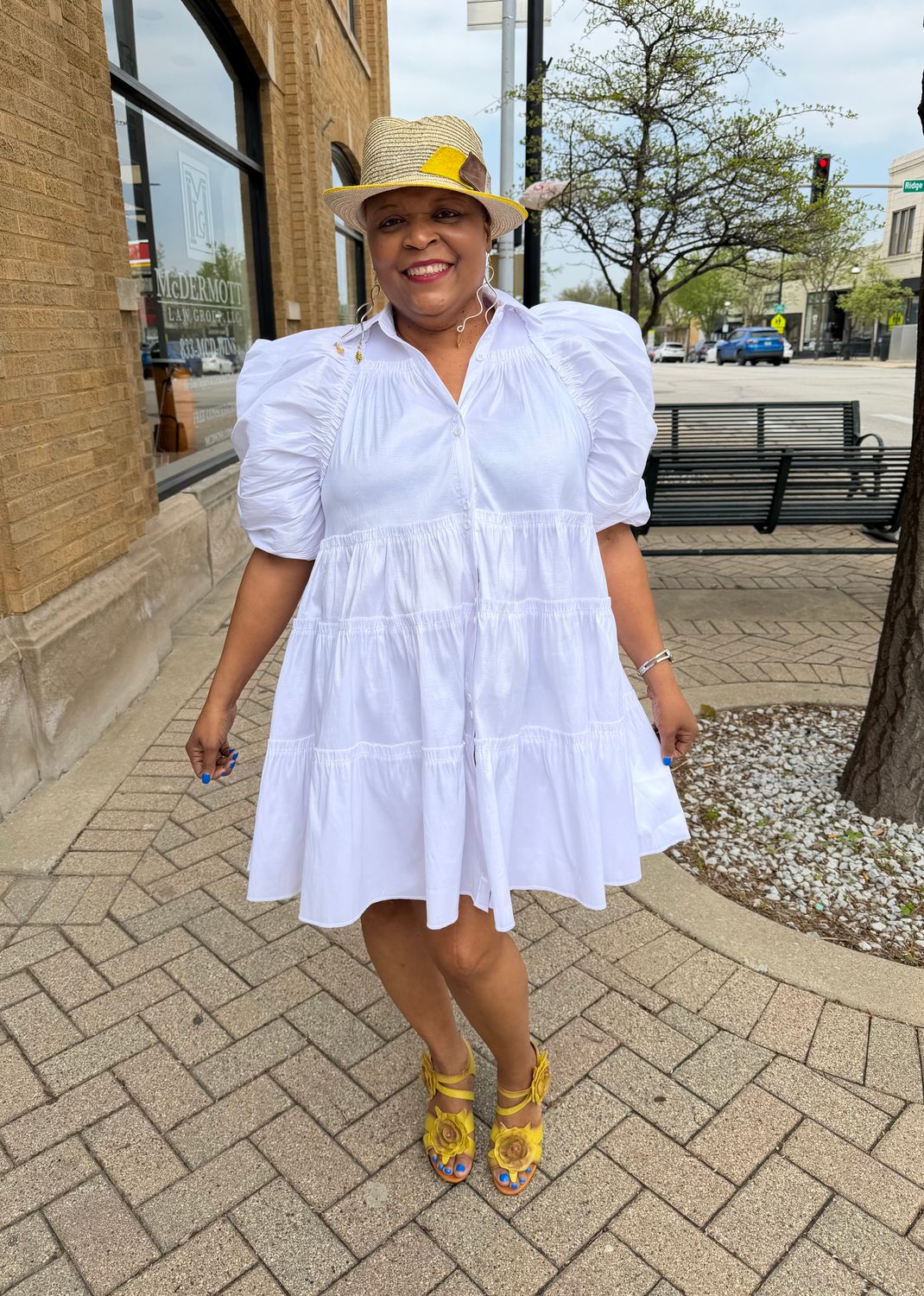 Butterfly Dress - White