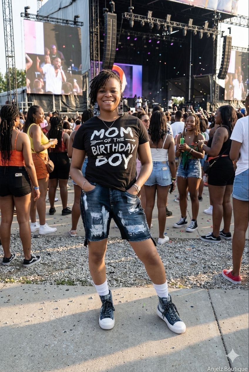 Faded Painted Denim Shorts