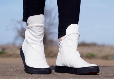 Genuine Leather White Sneaker