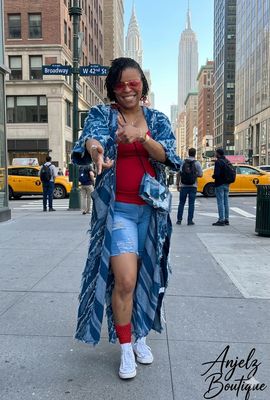 Ragged Tide Denim Kimono