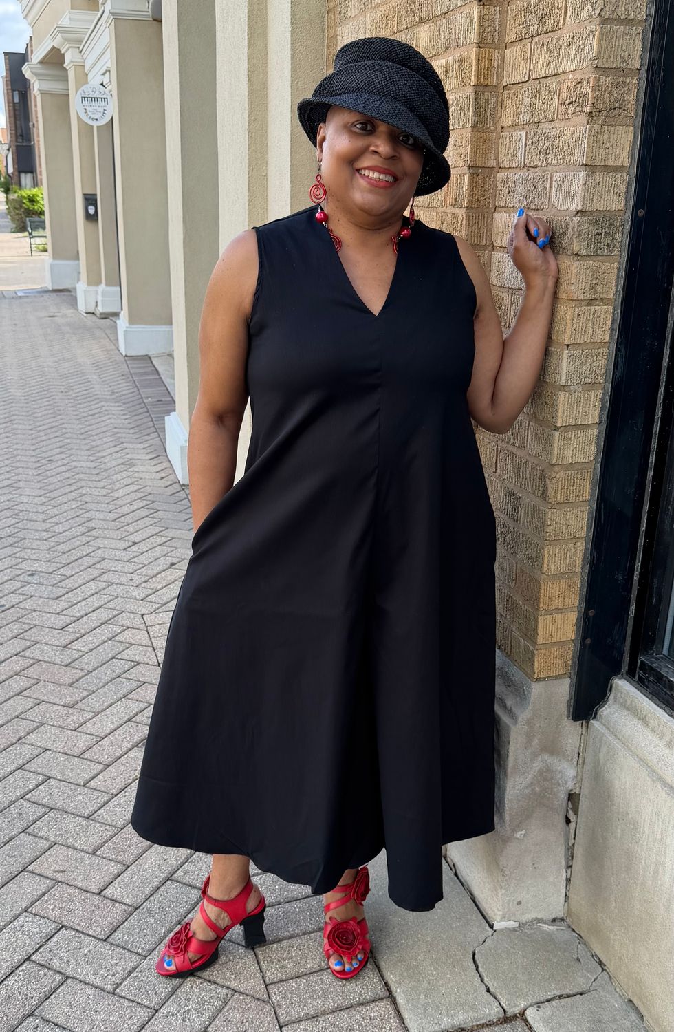 Trapeze Cut Black Jumpsuit