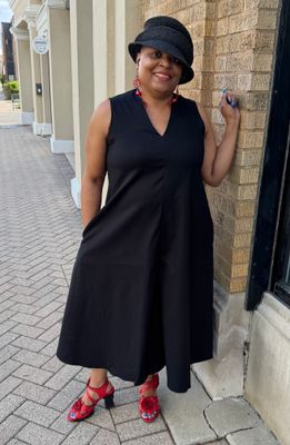 Trapeze Cut Black Jumpsuit