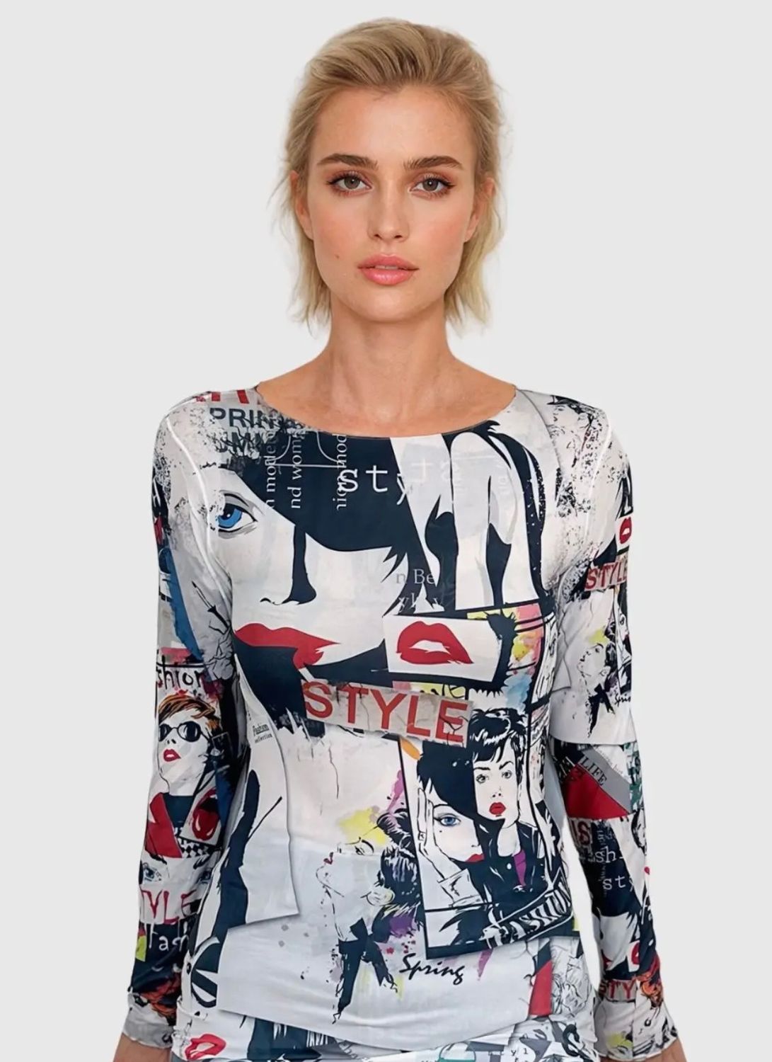 In Vogue Second Skin Raw Edge Top