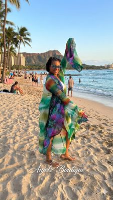 Exaggerated Bell Sleeve Kimono