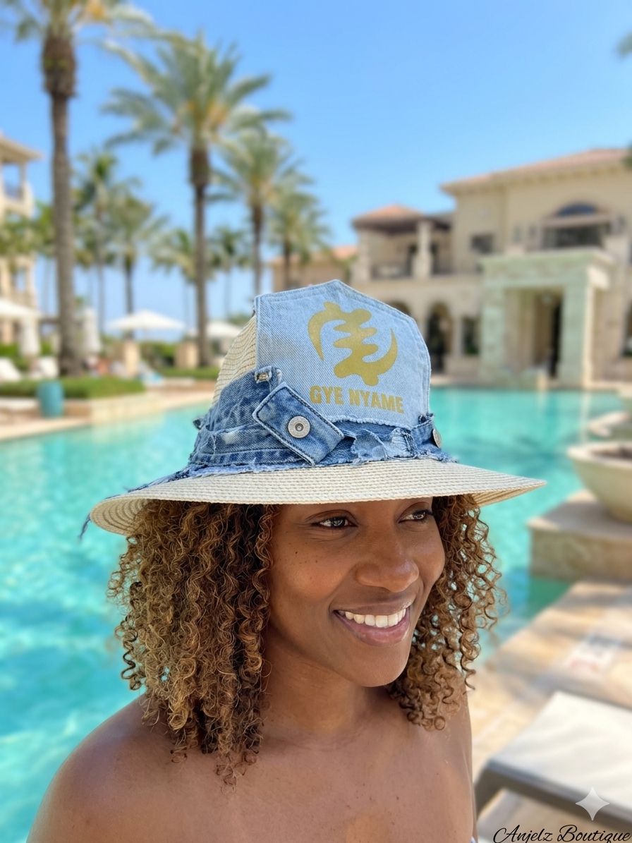 A Touch of Denim Summer Fedora