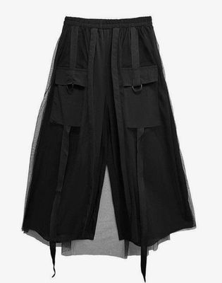 Mesh Wide Leg Gauchos