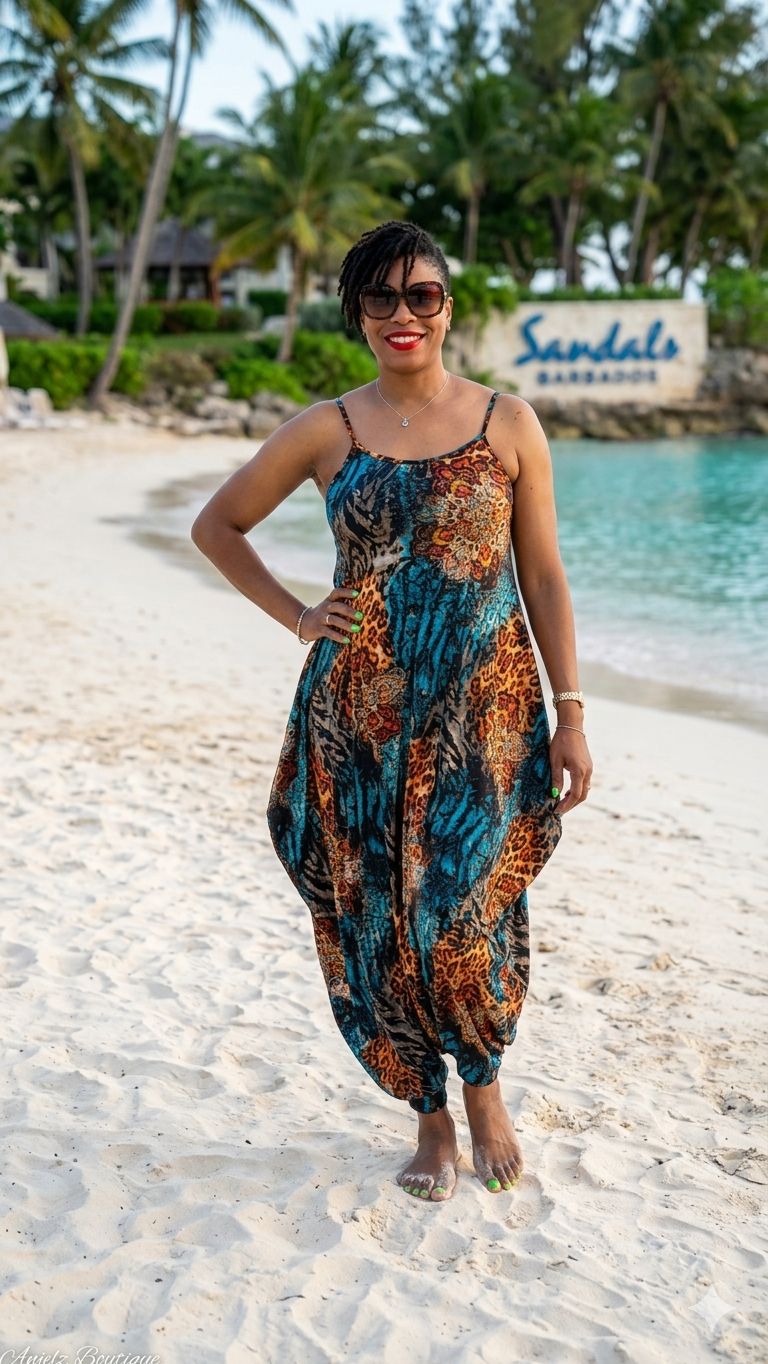 Vibrant Teal Multi Maxi